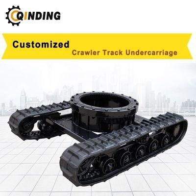 Rubber Track Undercarriage with Slowing Bearing for Excavators