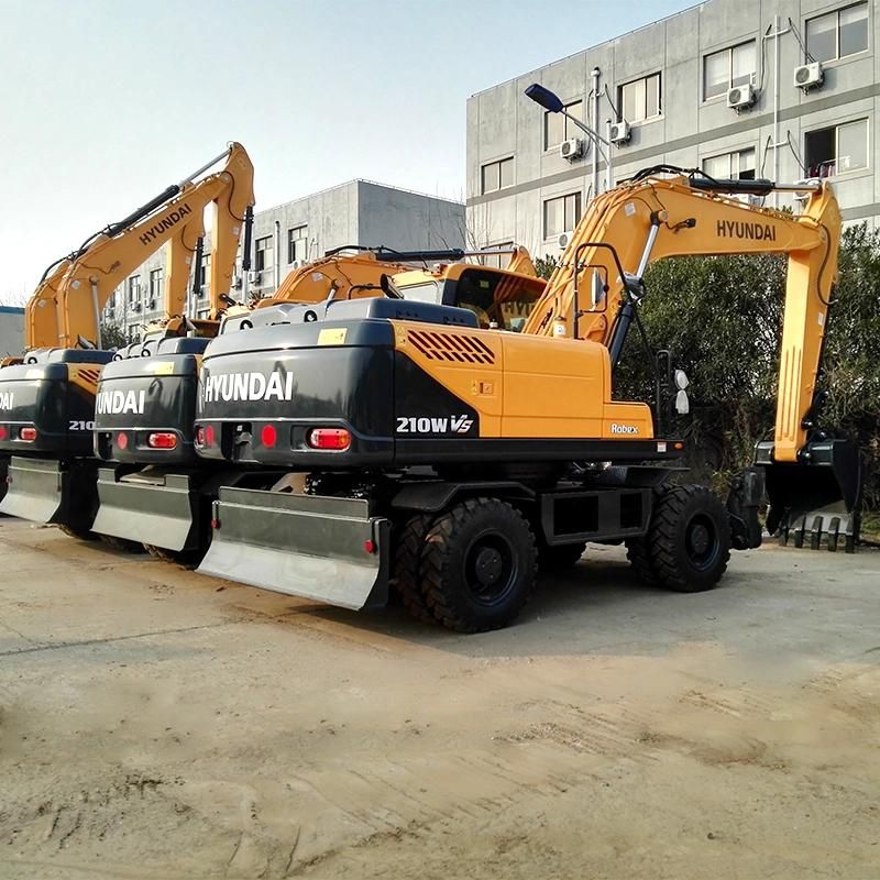Hyundai Hydraulic Wheel Excavator 21 Ton Excavators (R210wvs)
