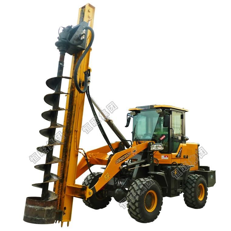 Hydraulic Ground Vibratory Pile Driver Mini Wheels Pile Driver Equipment