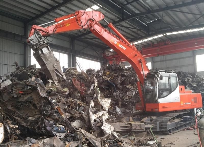 BONNY New CJ320-8 32ton Crawler Hydraulic Dismantling Machine for Scrap Cars Waste Automobile Scrapped Vehicle