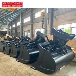 China Factory Construction Machinery Parts Excavator Tilting Bucket