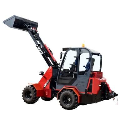 4WD Articulated Front Telescopic Boom Loader Wheel Loaders with Tractor 3 Point Hitch and Pto