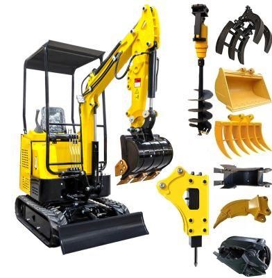 1.5 T Miniature Backhoe Excavadora Mini Digger Excavator/Micro Digger/Small Digger/Excavator Machine