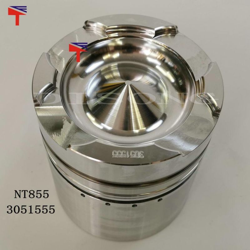 High-Performance Diesel Engine Engineering Machinery Parts Piston 3051555 for Engine Parts Nt855 Generator Set