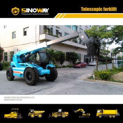 3.5 Ton Mobile Material Handler Sinoway Telehandler with Cummins Engine