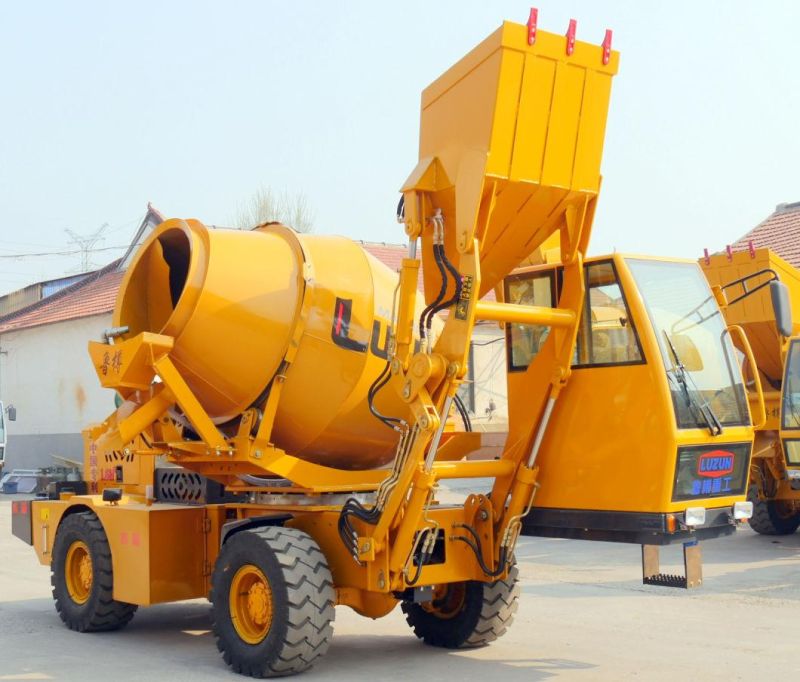 1.6 Cbm Chinese Factory Self Load Concrete Mixer Construction Machine