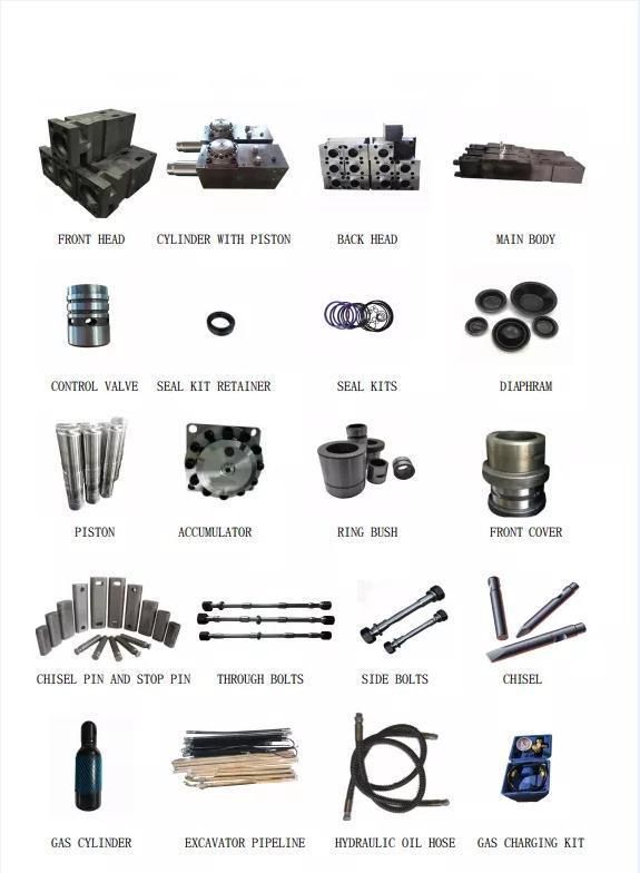 Hammer Breaker Hydraulic Hammer 68mm Chisel Rock Breaker Excavator