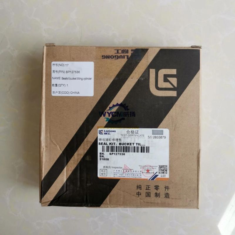 Sp127219 Boom Cylinder Repair Kits, Liuzhou Clg856 Clg835 Spare Parts Oil Seal Sp127536