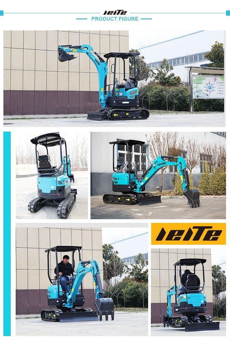 Hot Chinese Hydraulic Excavator to Sell Mini Excavator 1 Ton with Attachments