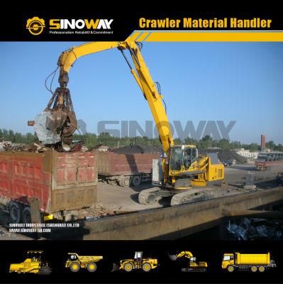 Material Grabbing Handler Excavator Material Grabbing Crane for Scrap Recycling Yards