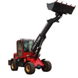 AL1600T 1.6t green truck pay loader tractor loader 1.6t telescopic small loader rickshaw telecopic