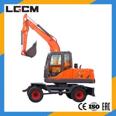 Lgcm Wheel Digger Mini Excavators Backhoe Wheeled Excavator