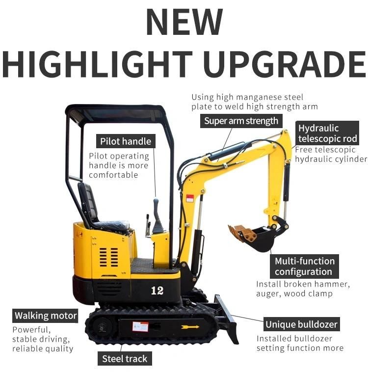 High Quality Digger Mini Backhoe Digger Micro Excavator for Sale