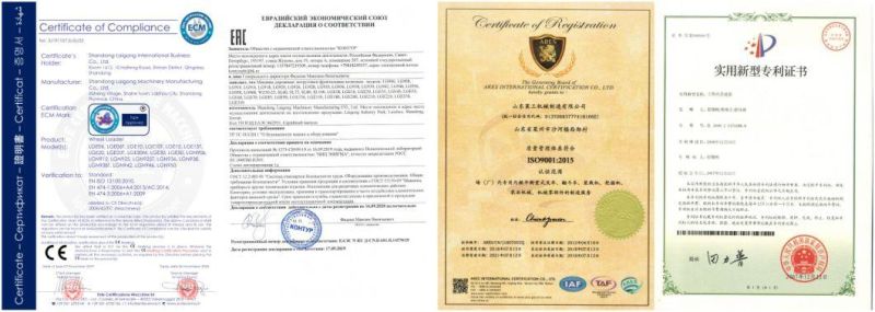 Lgcm CE/ISO/Eac Approval Diesel Small Wheel Loader with 600kg (LGE06)