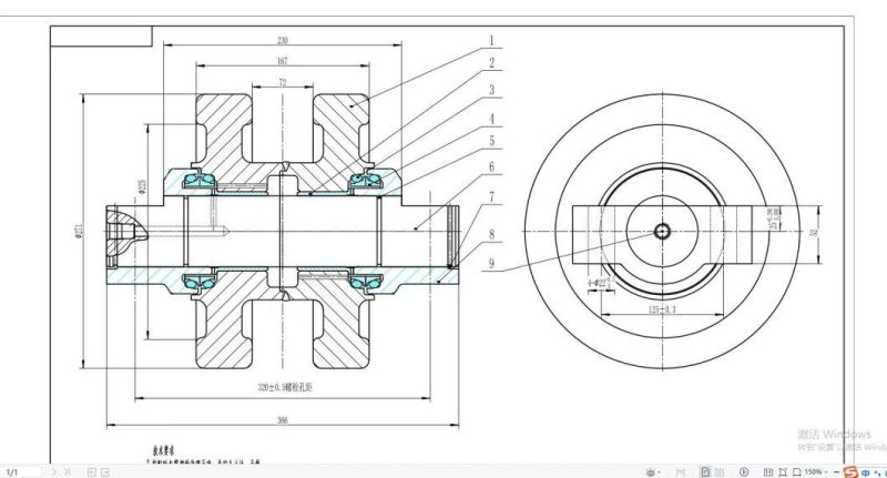 Hot Sell Durable Customized Reliable Quality Original Factory Made Bulldozer Crawler Crane Parts Track Roller for Komatsuu D155 D6d