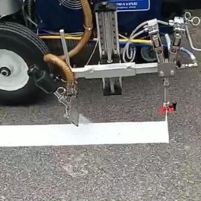 Cold-Plastic Road Marking Machine with Interal-Mixing Application