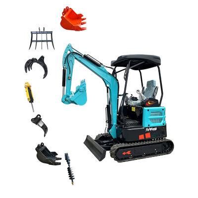 Small Cheap Mini Digger 1800kg Construction Equipment Mini Track Digging Machine Mini Excavator for Sale