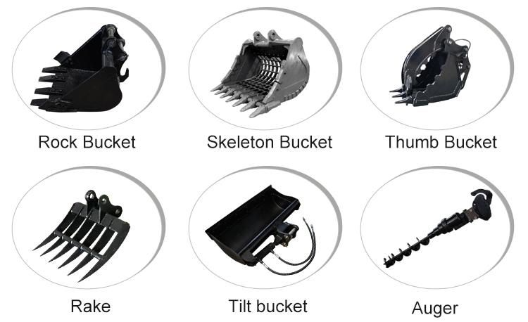 China Made 0.8 Ton 1 Ton Mini Trench Digger Bucket Crawler Excavator Parts Mini Excavator Price Garden Mini Digger Excavator for Sale