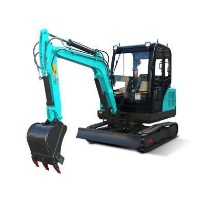 Free Shipping Mini Small Digger CE/EPA/Euro 5 China Wholesale Compact Mini Excavators 3 Ton Prices with Thumb Bucket for Sale