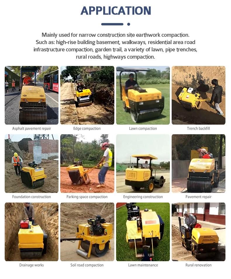 Ride on Asphalt Roller Vibratory Compactor Mini Road Roller Price