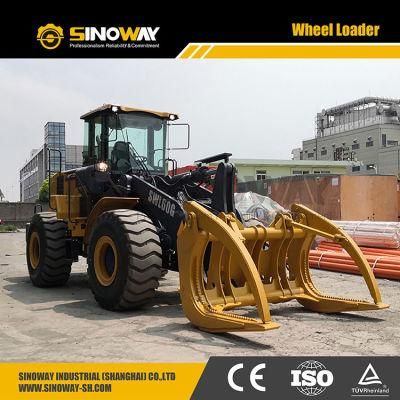 Sinomach Payloader Swl60g Payloader with Log Grapple