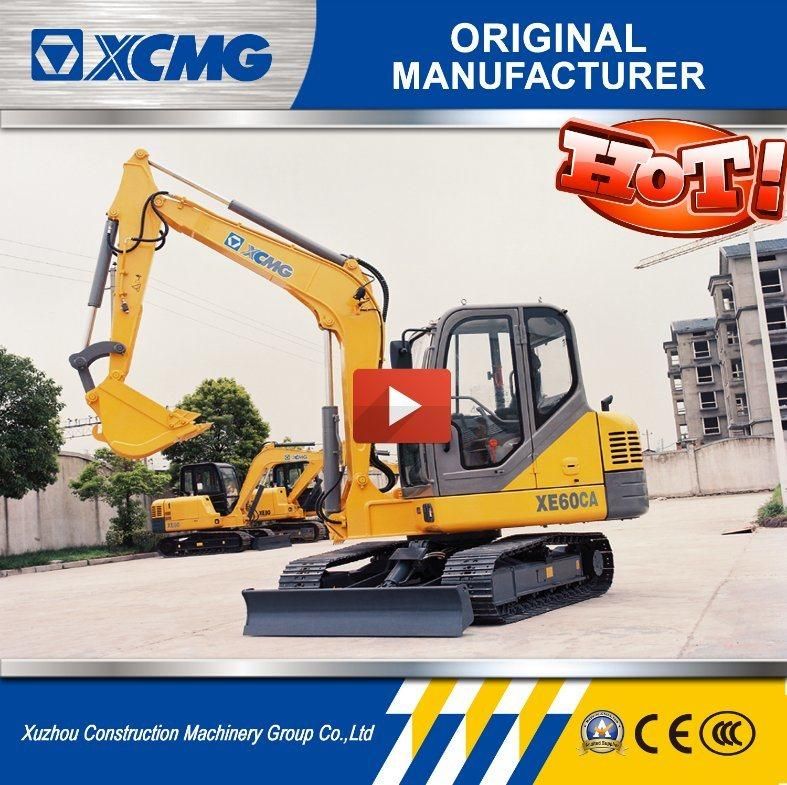 XCMG 6ton Xe60ca Mini Excavators Crawler Excavator  with Ce