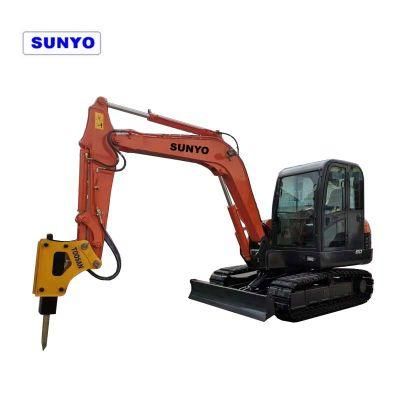 Top Sunyo Excavator Sy68 Mini Excavator Is Hydraulic Crawler Excavator as Best Construction Equipments