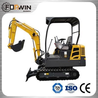 1.8 Ton Small Hydraulic Digger Fw18-9 Mini Backhoe Crawler Track Excavator