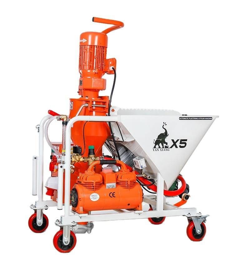 X5 Strong Stator and Rotor Hot Sale Gypsum Plastering Machine