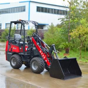 600kg Small Garden Loader Dy25 Front Wheel Loader Hoflader Radlader for Sale