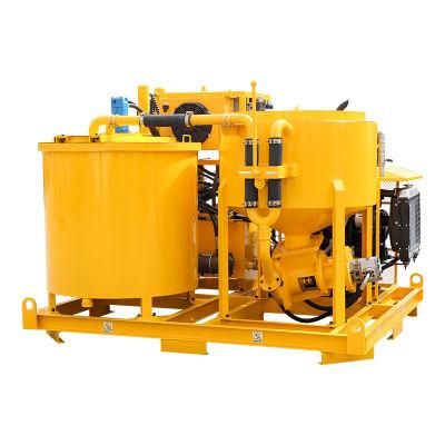 LGP400/700/80DPL-D double piston pump cement grout mixer pump plant for TBM