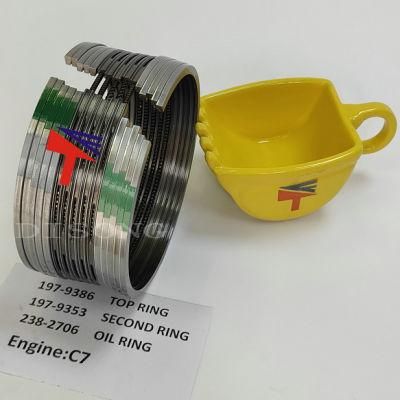 High Quality Diesel Engine Mechanical Parts Piston Ring 238-2706 197-9353 197-9386 for Excavator E324D E325D E329d Engine C7 Generator Set