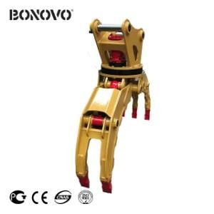 Excavator 360 Degree Rotating Hydraulic Grapple From Bonovo