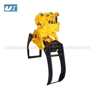 Single Cylinder Hydraulic Excavator 1.7t 3t 5t 8t 12t 20t 30t Grapple Grab Wood 17-25 Ton Wooden Case Provided Rotating Type Hmb