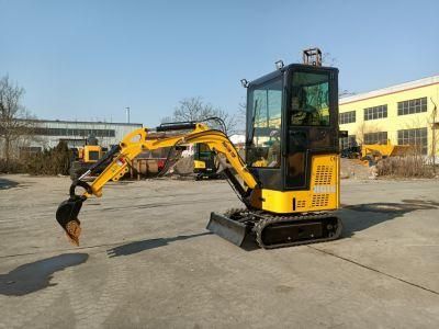 Made in China 1.6ton (HQ16) with Closed Cabin Track Excavator