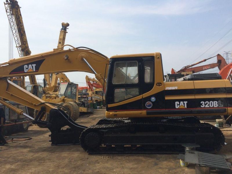 Japan Origin 20t Used Caterpillar 320b Excavator Cat 320bl Excavator with Jack Hammer