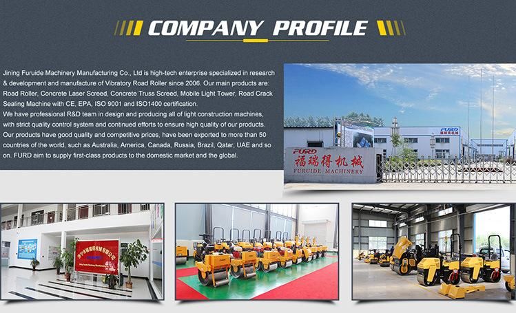 High Efficiency Small Double Drum Diesel Vibration Road Roller with Good Price