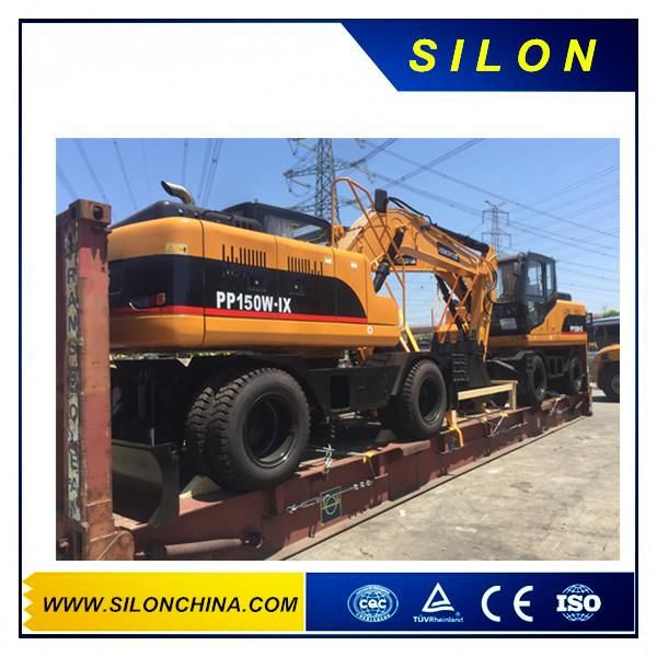 China 15t Mini Crawler Excavator Wheeled Excavator with 6bt5.9 Engine