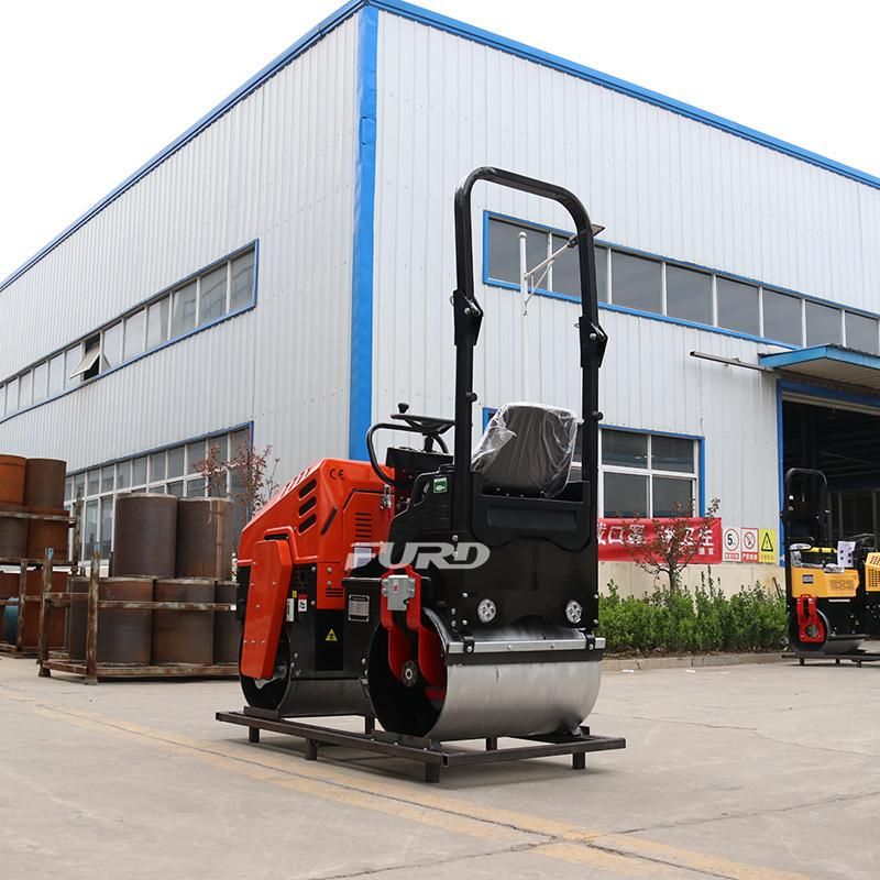 High Compacting Efficiency 1000kg Hydraulic Drive Road Roller for Asphalt Roads
