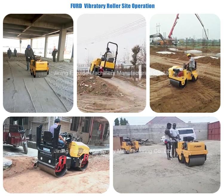 Mini Vibrator Double Drum Road Roller with Ce Approved