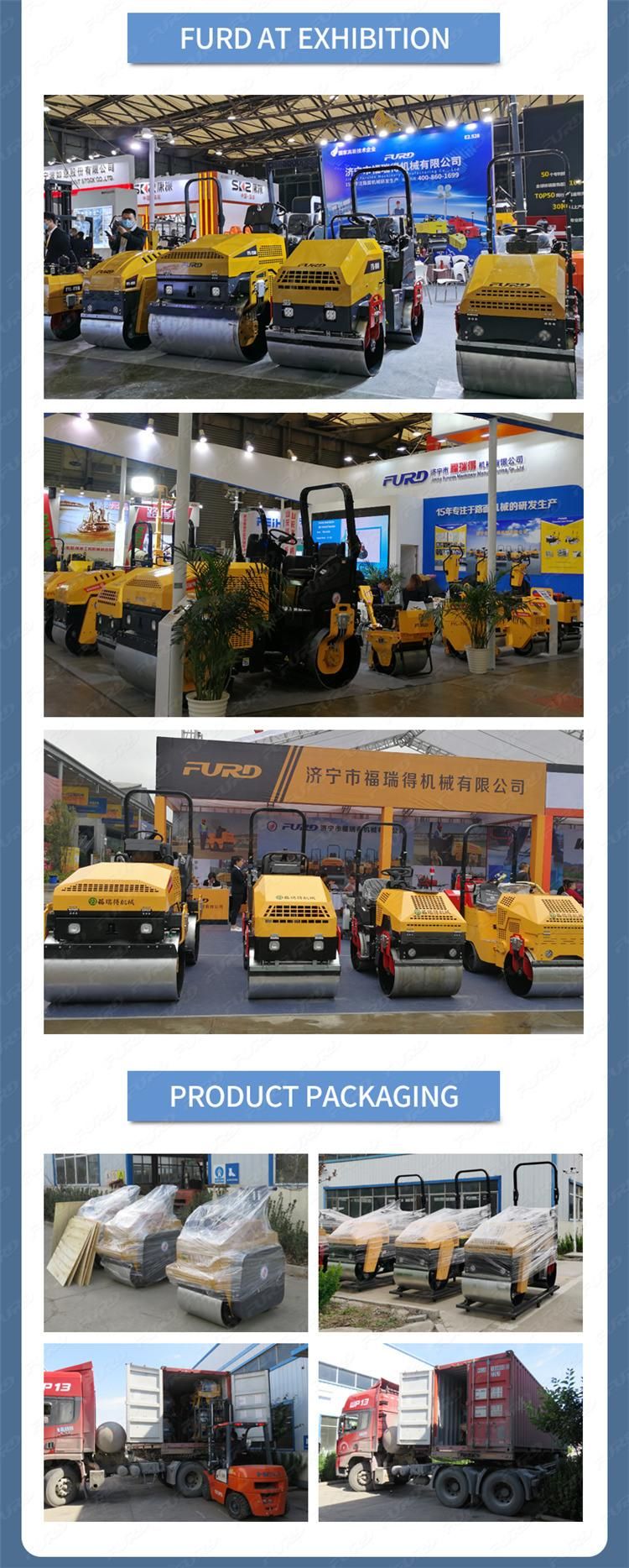 High Configuration 1.5 Ton Road Roller Vibratory Smooth Drum Rollers for Sale