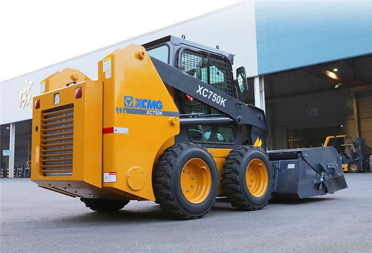 XCMG Official 1 Ton Mini Skid Steer Wheeled Loader Xc750K China Brand New Skid Loader Price