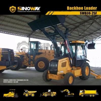 4X4 Loader Truck with Back Hoe with 4 in 1 Bucket for Sale