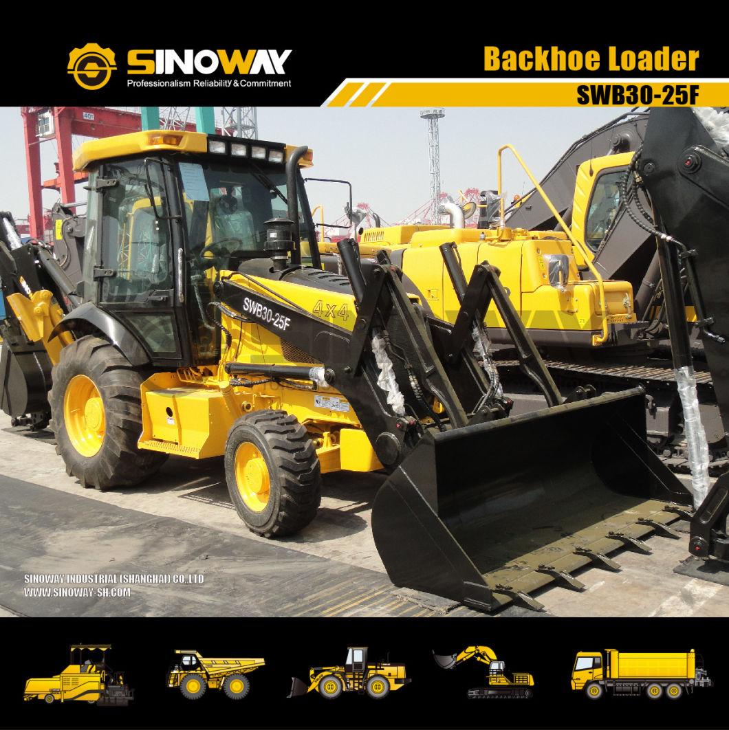 100HP Loader Backhoe with 4 in 1 Bucket and Hydraulic Breaker