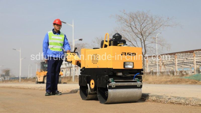 Walk Behind Vibratory Mini Compactor Asphalt Road Roller Fyl-800