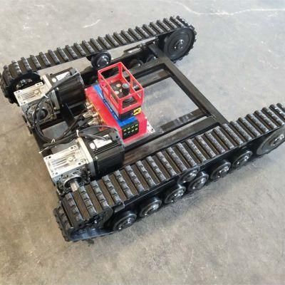 Small Chassis Rubber Track Undercarriage 600mm*600mm*257mm with 200kg Load