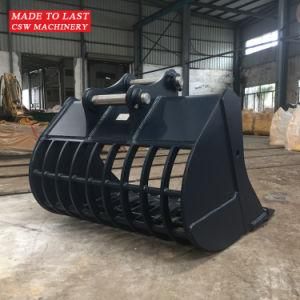 Heavy Duty Excavator Screening Bucket Mechanical Equipment Spare Parts Sieveing Bucket