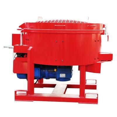 Mortar Mobile Refractory Material Concrete Electric Pan Mixer