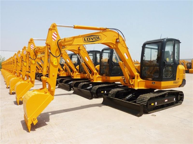 Lovol Fr60-7 Mining Machine Used Second Hand Crawler Excavator Big Digger Caterpillar Komatsu Hitachi 6 Ton Fr60 65 80 85 150 220 260 Excavators for Sale Fr60
