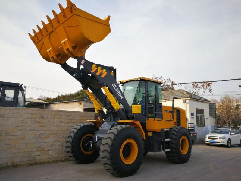 New Technology 5t Mini Wheel Loader Cheap Zl50gn with 2.5cbm Bucket
